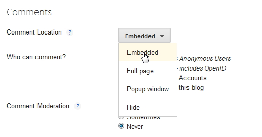 Enable Official Blogger Threaded Comments